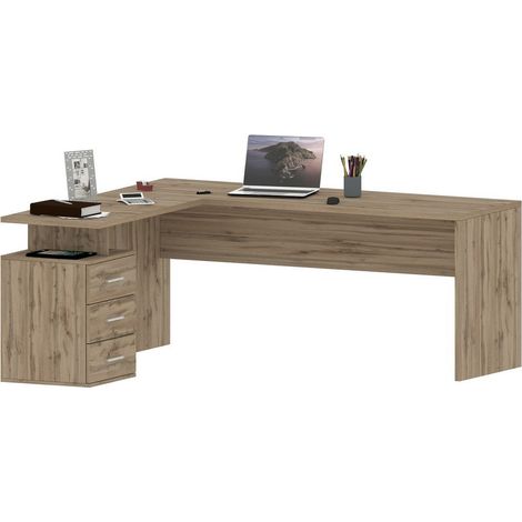 Scrivania Moderna Da Ufficio 160/180x60x75cm - NOVA (1/5)