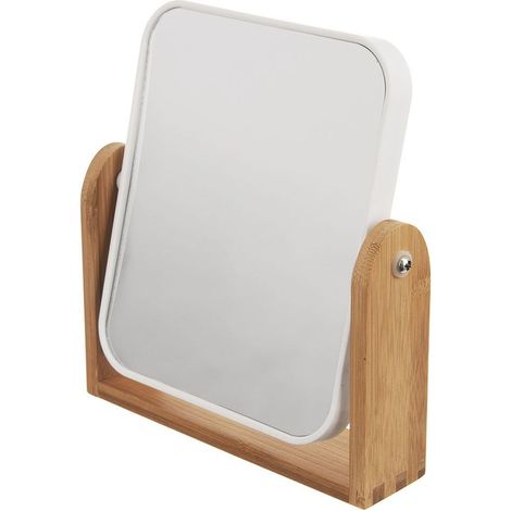 Doppelt vergrößernder Kosmetikspiegel für Make-up, 18 cm hoch
