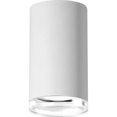Spot tube plafond blanc GU10 IP44 Polux Turyn 11cm (1/5)