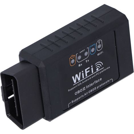 Jeffergarden Lecteur de code OBD2 Wifi, outil de diagnostic professionnel pour dysfonctionnements de voiture, adaptateur pour iOS et Android