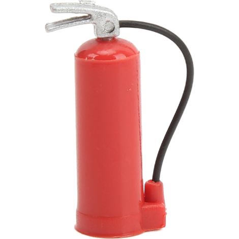 Extincteur Décoratif Miniature Rouge pour Modèles RC 1/18 1/24, Accessoire Réaliste pour AXIAL SCX24 et Voitures Miniatures (1/5)