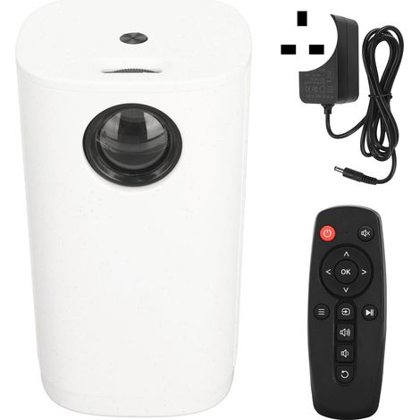 Mini vidéoprojecteur portable 1920x1080, compatible écran partagé, entrées USB/AUX, WiFi, LCD, pour Android et iOS, 100-240V, fiche UK. (1/5)