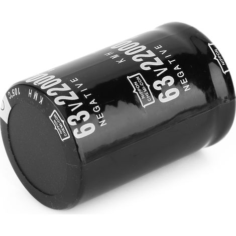 Condensateur électrolytique en aluminium 63 V 22 000 µF, 105 °C, bornes standard (SN), 35 x 50 mm (1/5)