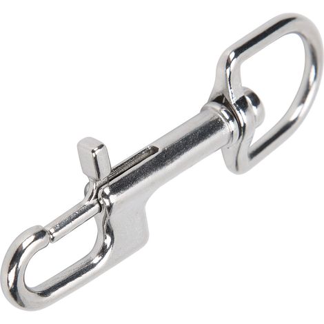Edelstahl-Taucher-Schnappverschlüsse, einseitig, mit Ösenbolzen, 100 mm / 3,9 Zoll (1/5)