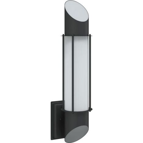 Applique murale extérieure en acier inoxydable noir (1/5)