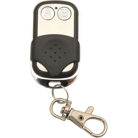Télécommande 433Mhz - 1 Unité - Code 1527 - 2 Boutons - Pour Portail Et Alarme - Noir