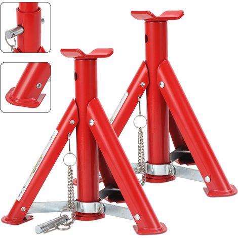 Wolketon 2x Chandelles Antidérapantes Sécurisées pour Voitures et Camions Extrêmement stable Supporte jusqu'à 2T (1/5)
