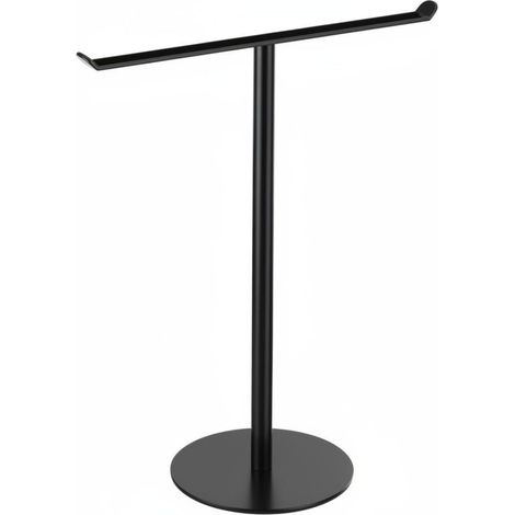 Porte-serviettes autoportant en acier inoxydable avec barre transversa (1/5)