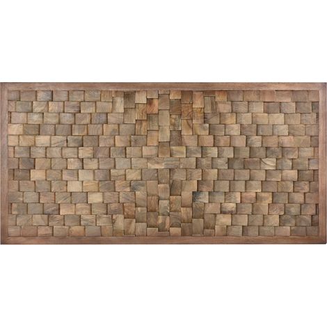 Cabecero Cama Mango 160X3X80 Moderno 3D Natural (1/4)
