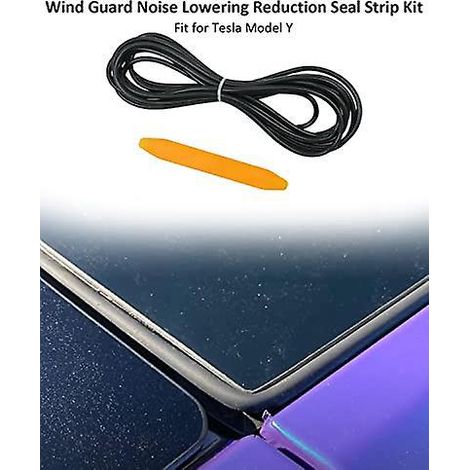 Kit de joint d'étanchéité en caoutchouc pour toit ouvrant Tesla Model Y, réduisant le bruit du vent et la poussière. (1/3)