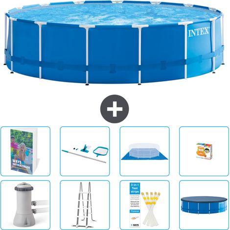 Intex Piscine Tubulaire Ronde - 457x122 cm - 9-pièces  S647