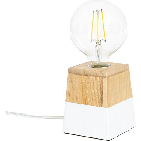 Lampe à Poser Bois Lakara Naturel (1/5)