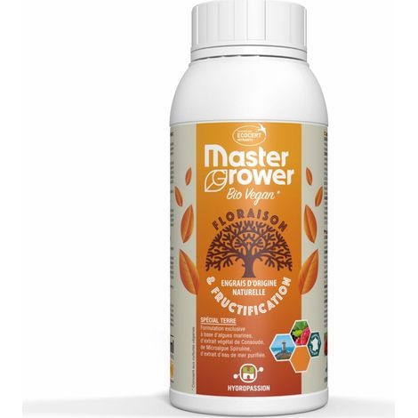 Engrais BIO VEGAN Bloom 500ml Master Grower - Hydropassion (1/2)
