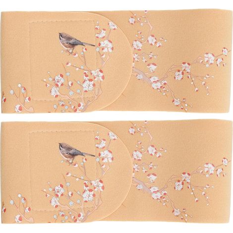 2 Pièces Patchs Anti-rides Cou Fausse Suédine Lavable Lissant Gel Coussin Cou Jaune (1/5)