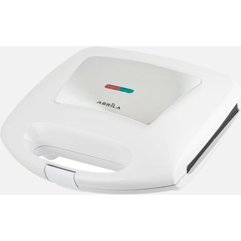 Sandwichera Rabino 750W Blanco/Acero Antiadherente 21x12cm