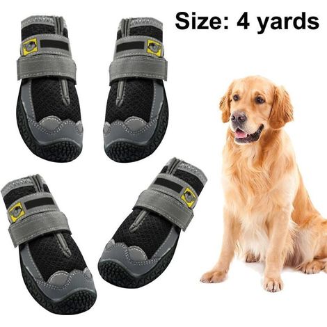 Bottes pour chien imperméables pour chien avec velcro réfléchissant robuste antidérapant S (1/5)