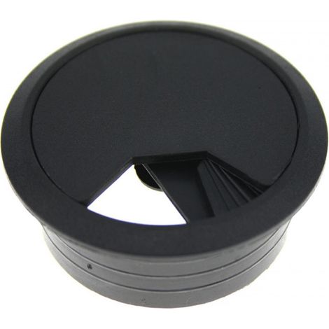 Kabeldurchlaß 60 mm schwarz Kabeldurchführung Kabeldose Kabelführung Kunststoff