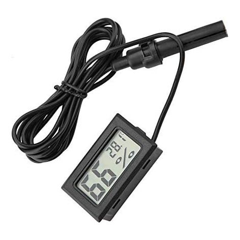 Aquarium-Thermometer-Hygrometer, Mini-Aquarium-Thermometer-Hygrometer-Poster für Aquarien, Schildkröten-Aquariendekoration, Aquarium-Versteck, Aquarium-Dekoration