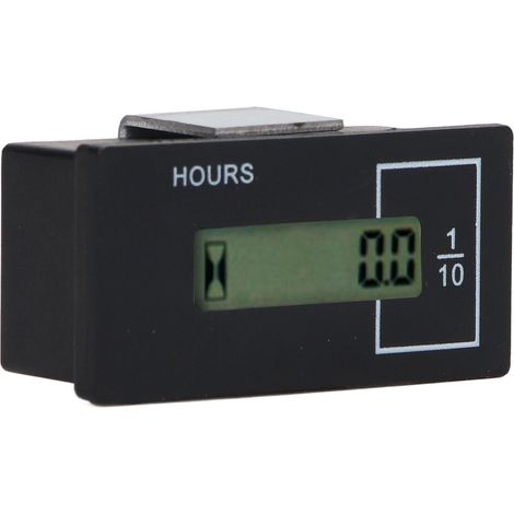 Compte-heures pelle excavatrice en ABS avec télécommande écran LCD numérique 12V-36V 0-99999.9h compatible Kato Hyundai 9 Square (1/5)