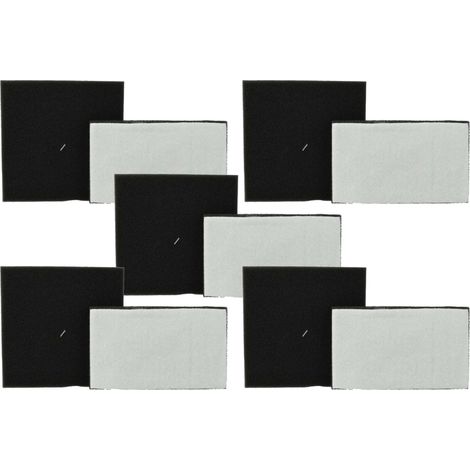 vhbw 5x filtro aria di scarico, 5x inserto in gommapiuma compatibile con Philips PowerPro Ultimate FC9911 - FC9929, FC9932 aspirapolvere