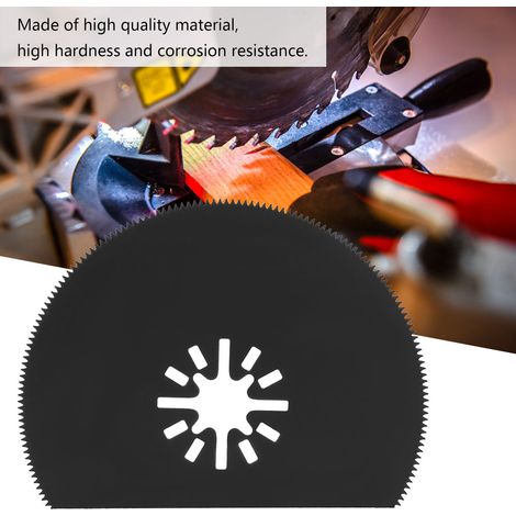10 lames de scie semi-circulaires de 80 mm en acier à haute teneur en carbone pour outils multifonctions oscillants segmentés