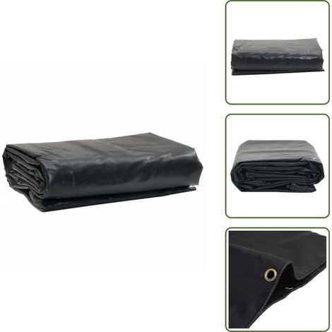 Abdeckplane Anthrazit 1,5x2 m 600 g/m² - Abdeckplane - Planen - Wasserdichte Plane - Wetterfeste Plane - Campingplane (1/5)