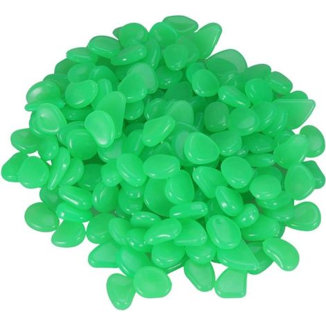 200 pièces de décorations artificielles fluorescentes vertes pour aquarium (1/5)