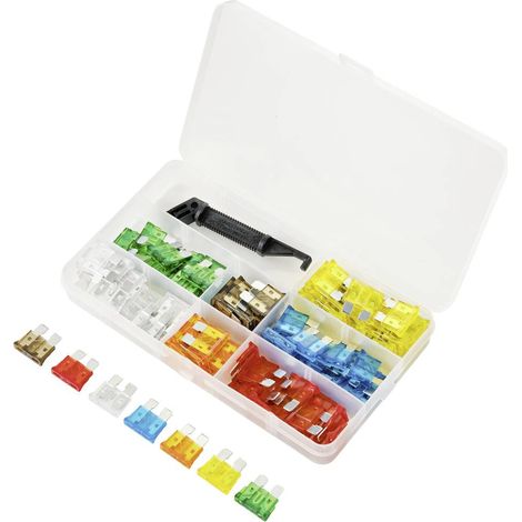 TRU COMPONENTS TC-10334032 Fusible plat standard 5 A, 7.5 A, 10 A, 15 A, 20 A, 25 A, 30 A orange, marron, rouge, bleu, (1/3)