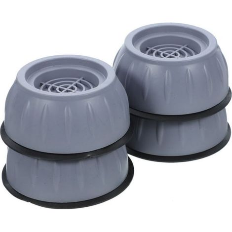 Lot de 4 patins anti-vibrations, caoutchouc haute résistance, réduction bruit, protection sol, lave-linge sèche-linge (1/5)