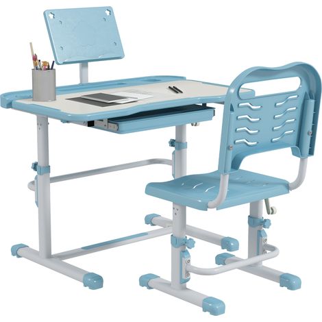 Bureau rose et blanc pour écolier avec tiroirs, compartiment et étagères, design enfant tendance pour chambre et devoirs pratique et organisé