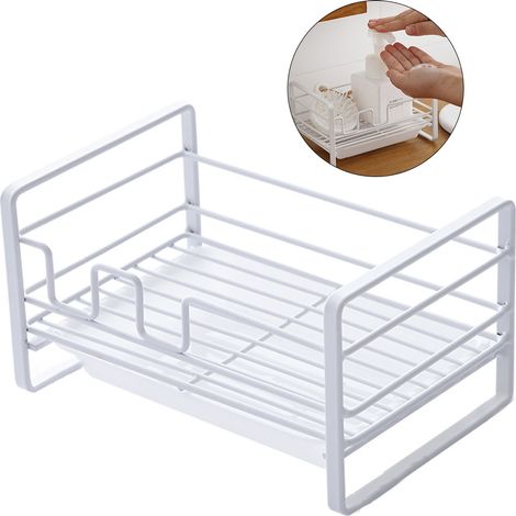 Metal Sponge Drain Storage Rack Kitchen Sink Cleaning Rag Storage Shelf Holder Kitchen Accessory