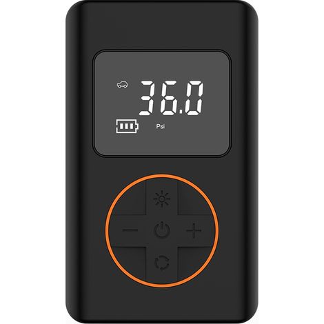 Portable mini electric tire inflator, handheld car tire pump, rechargeable car tire inflator. (1/3)