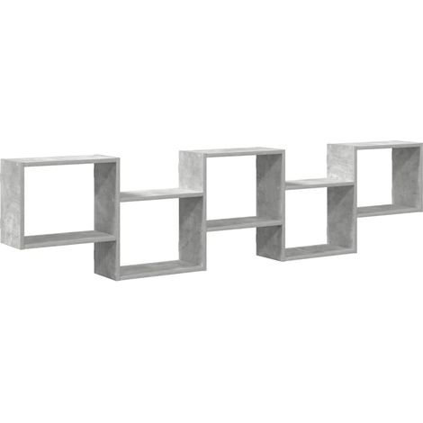 Maison Exclusive - Würfelregal 5 Fächer Betongrau Holzwerkstoff (1/5)