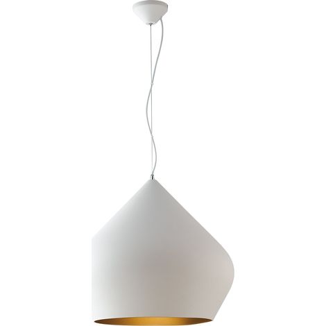 "Lampadario a sospensione THOLOS in metallo bianco" (1/2)