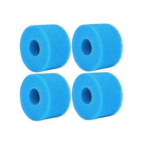 4 Stück Typ S1 Filterschwamm, Schaumstofffilterkartusche, Poolfilterschaum, wiederverwendbar und waschbar, Schaumstofffilter für Spa, Schwimmbad, Whirlpool
