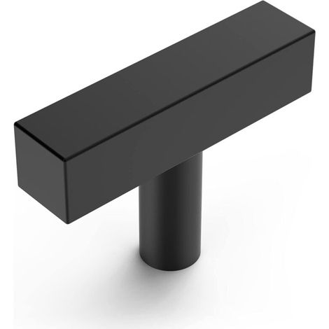 5 Pieces Kitchen Cabinet Handles Stainless Steel Black Furniture Knob Furniture Handle, Drawer Handles, Dresser Knobs for Cabinet Door Kitchen Cabinet Handles (1/5)