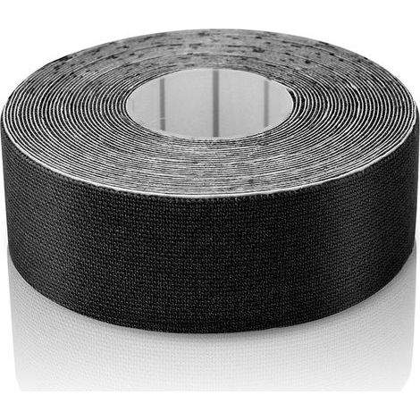 1 Rolle elastisches Baumwoll-Sporttape für Muskeln und Gelenke (Schwarz) (1/5)