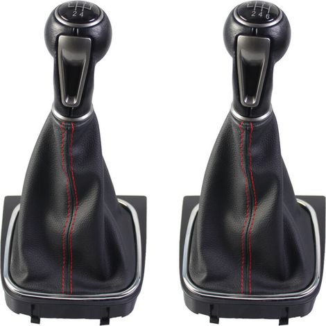 Pommeau de levier de vitesse/boîte de vitesses manuel neuf pour Volkswagen Golf/Sagitar, ensemble à 5 vitesses avec fil noir (une pièce). (1/4)
