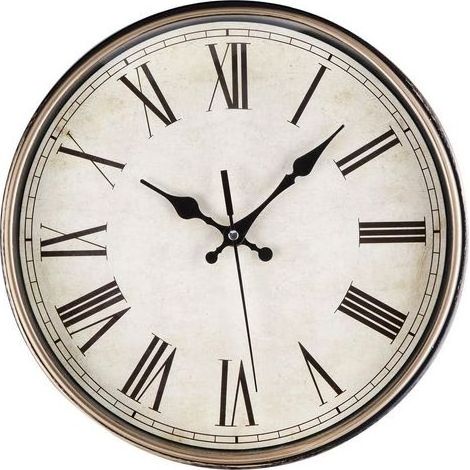 Reloj de Pared Moderno Silencioso de Cuarzo 30cm Funciona con Batería con Números Romanos, Reloj de Pared Vintage para el Dormitorio, el Hogar, la Cocina, la Habitación, la Oficina, la Escuela (1/5)