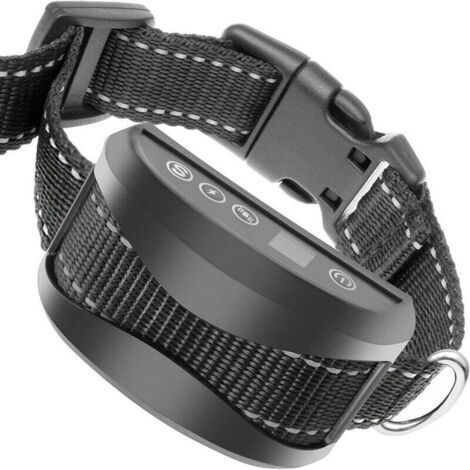 BUNTHAUS Antibellhalsband für Hunde – 3 Modi: Elektroschock/Sensibilitätstraining, harmlos, automatisch, IP65-Schutzart, wiederaufladbarer Akku, verstellbarer reflektierender Riemen für kleine und gro