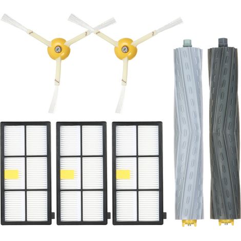 Kit di accessori per aspirapolvere iRobot Roomba serie 800-900 (spazzola di aspirazione, spazzola laterale)