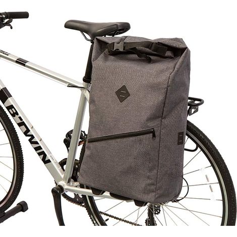 Borsa da bicicletta Wantalis grande da 25 litri, grigia (1/2)