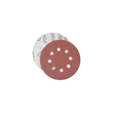 240 discos de lijado, discos abrasivos, tamaño de grano 125 mm, ideales para lijar/pulir/eliminar óxido, HSDPS5M100, paquete de 100