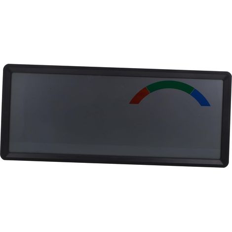 Horloge Murale avec Thermomètre Et Hygromètre LCD Réveil avec Affichage Température Et De L'Humidité Horloge Murale Numérique avec Secondes Réveil LCD Abs Noir (1/5)