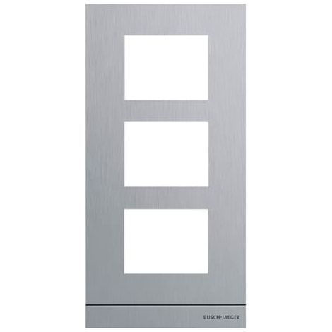 Busch-Jaeger Placca frontale audio, 1/3, acciaio inox (41393CF-S-03), 2TMA130160X0062