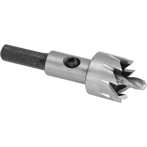 19,5-mm-Lochaufweiter aus HSS-Stahl, 3-schneidige Lochsäge, Metallreibahle mit Sechskantschlüssel (1/5)