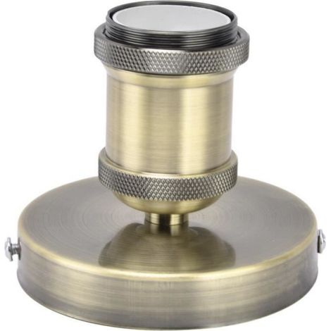 1 Douille E27, Support lampe vintage, Aluminium et Fer, Pour ampoule rétro E26, Cuisine et Chambre (1/4)