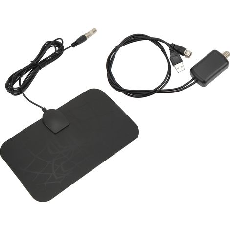 Antenne TV numérique HD amplifiée KJ-034 25dBi 4K, portée 980 miles, compatible 720P 1080i 1080P ATSC, réception HD claire (1/5)