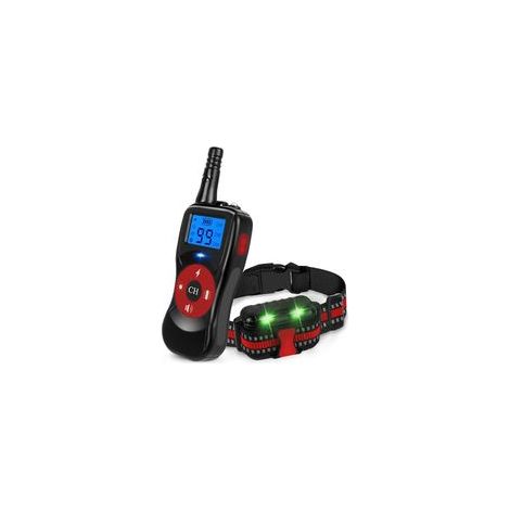 Rouge Collier de Dressage pour Chiens, Collier de Dressage pour Petits, Moyens et Grands Chiens Rechargeable, Mode de Formation 3+1, Télécommande 500M, Colliers de Dressage pour Chien (1/5)