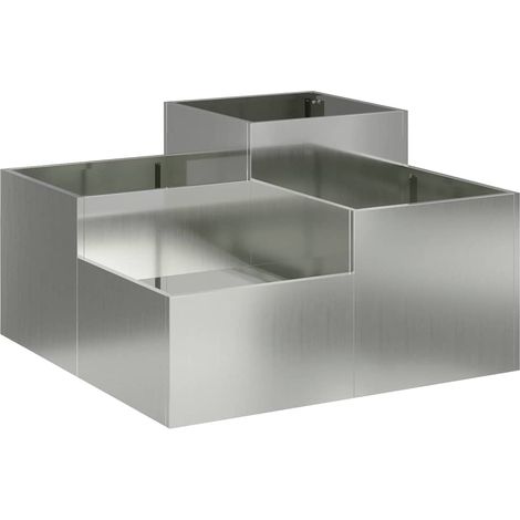 Maison Exclusive - Gartenblumentopf Silber 80 x 80 x 48 cm Verzin